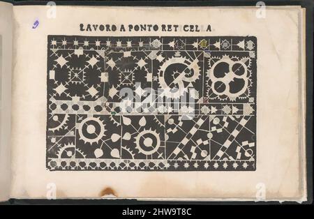 Arte ispirata a disegni e stampe, Libri stampe ornamento & architettura, Gemma premiosa della virtuose donne, pagina 9 (recto), Designer, opere classiche modernizzate da Artotop con un tuffo di modernità. Forme, colore e valore, impatto visivo accattivante sulle emozioni artistiche attraverso la libertà delle opere d'arte in modo contemporaneo. Un messaggio senza tempo che persegue una nuova direzione selvaggiamente creativa. Artisti che si rivolgono al supporto digitale e creano l'NFT Artotop Foto Stock