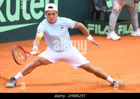 Coppa Davis (Buenos Aires): Sebastián Báez (Argentina) contro Repubblica Ceca. Qualificatori serie 2022 Foto Stock