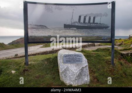 Il Memoriale di Lusitania presso il Vecchio Capo di Kinsale Foto Stock