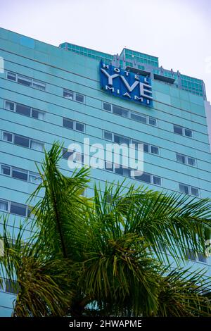 Hotel Yve Miami - MIAMI, FLORIDA - 14 FEBBRAIO 2022 Foto Stock
