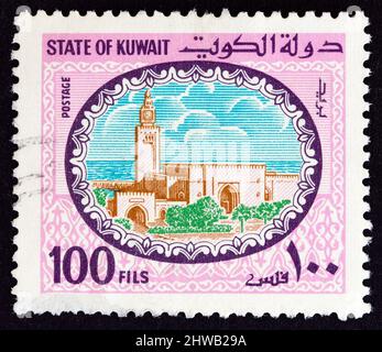 KUWAIT - CIRCA 1981: Un francobollo stampato in Kuwait mostra Seif Palace, circa 1981. Foto Stock