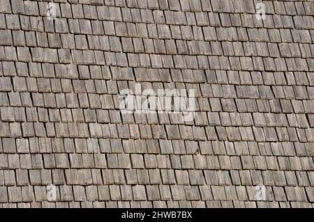 Mont Saint michel tetto architettonico in legno Foto Stock