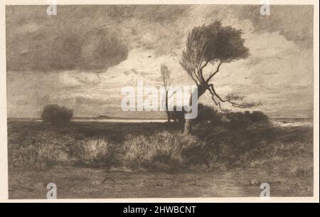 Vicino alla costa. Artista: Robert Swain Gifford, americano, 1840–1905 Foto Stock