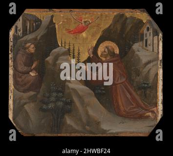 San Francesco riceve le Stimmate. Artista: Lorenzo Ghiberti, italiano, 1378–1455 Foto Stock