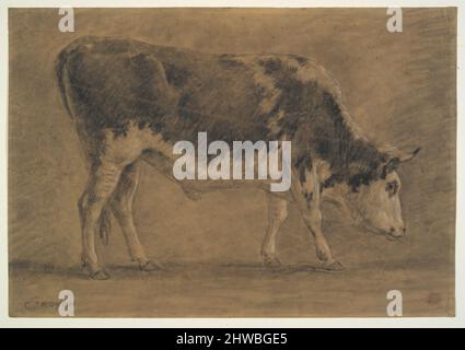 Americano Ox. Artista: Constant Troyon, francese, 1810–1865 Foto Stock