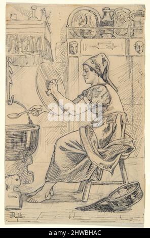 Cuisinière Norwegienne (cuoco norvegese). Artista: Félicien ROPS, belga, 1833–1898 Foto Stock