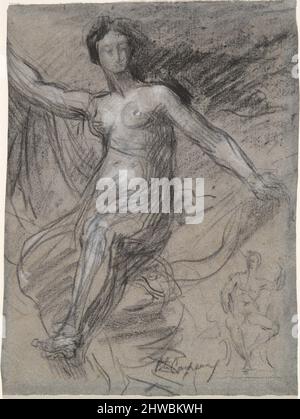 Allegoria della Francia (la France sous les traits d’une nymph), studio per la Francia che illumina il mondo e protegge l’agricoltura e la scienza. Artista: Jean-Baptiste Carpeaux, francese, 1827–1875 Foto Stock