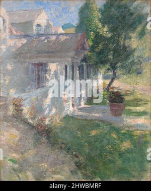 La mia casa. Artista: John Henry Twachtman, americano, 1853–1902 Foto Stock