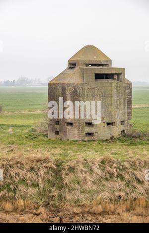 Scatola di pillole a tre piani a Burnham su Crouch, Essex Foto Stock