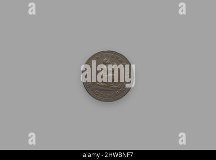 “Non sono una donna e una sorella” Token tempo duro anti-schiavitù. Produttore: Gibbs, Gardner and Company, americano, attivo 1830sManufacturer: American Anti-Slavery Society, americano, 1830–1870 Foto Stock