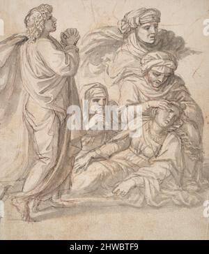 L'Entombment di Cristo. Dopo: Andrea Mantegna, italiano, ca. 1431–1506 Foto Stock