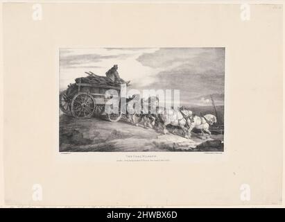 Il carro del carbone. Artista: Théodore Géricault, francese, 1791–1824 Foto Stock