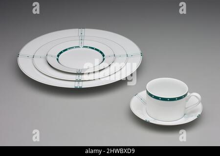 Ambientazione a cinque pezzi, modello "Chicago". Designer: Charles Gwathmey, americano, 1938–2009, B.Arch. 1962Designer: Robert H. Siegel, americano, nato nel 1939Retailer: SWID Powell, americano, 1982–2001 Foto Stock