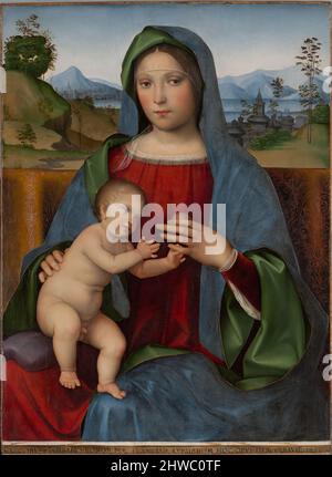 Vergine e Bambino: La Madonna Gambaro. Artista: Francesco Francia, italiano, Bologna, ca. 1450–1517 Foto Stock