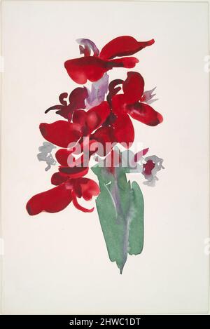 Canna rossa. Artista: Georgia o’Keeffe, americano, 1887–1986 Foto Stock