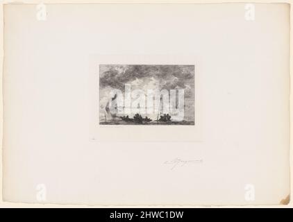 Il Moerdyck. Artista: Jules Ferdinand Jacquemart, francese, 1837–1880 Foto Stock