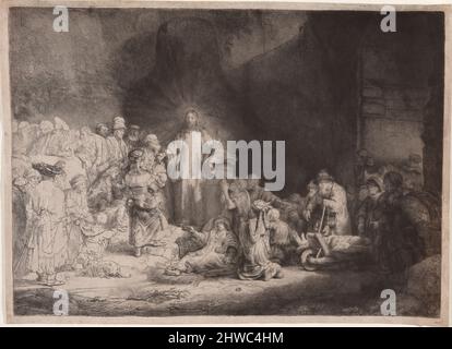 The Hundred Guilder Print. Artista: Rembrandt (Rembrandt van Rijn), olandese, 1606–1669 Foto Stock