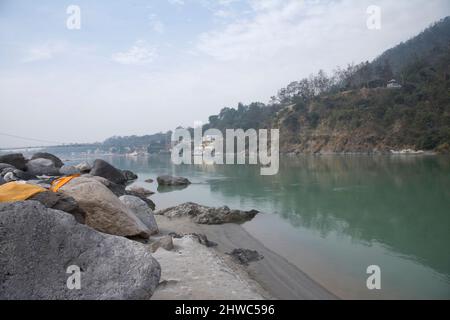 India, Hindu, Festival, Gange, icona, Kumbh Mela, pellegrinaggio, Gange River, Viaggi India, Sacro fiume, religione. Induismo, Naga, Sadhu, Diwali, Festival Foto Stock