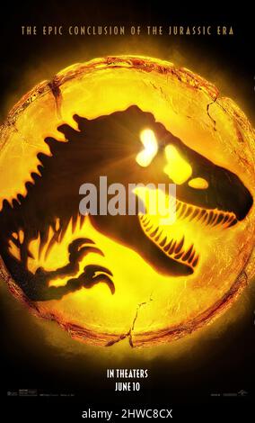 JURASSIC WORLD: DOMINION (2022), diretto DA COLIN TREVORROW. Credit: Amblin Entertainment / Universal Pictures / Perfect World Pictures / Album Foto Stock