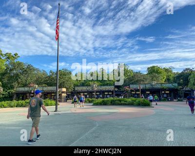 orlando, FL USA -18 luglio 2020: L'ingresso al Regno degli Animali al Walt Disney World di Orlando, Florida. Foto Stock