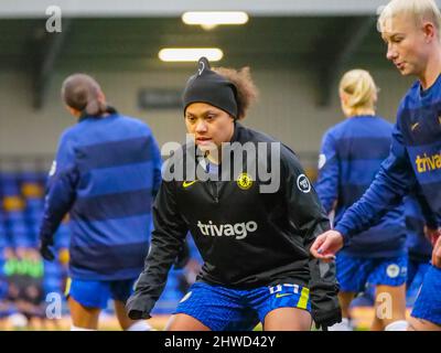 Wimbledon, Londra, Regno Unito. 05th Mar 2022. Drew Spence (24 - Chelsea Women) si riscalda prima della partita tra Chelsea Women e Manchester City Women nella finale 2022 della fa Women's Continental Tires League Cup al Cherry Red Records Stadium, Plow Lane, Wimbledon il 5th marzo 2022 Claire Jeffrey/SPP Credit: SPP Sport Press Photo. /Alamy Live News Foto Stock