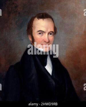 Il fondatore americano di Anglo Texas, Stephen Fuller Austin (1793-1836), artista non identificato, olio su tela, c.. 1840 Foto Stock