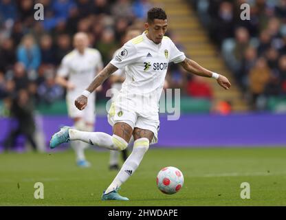 Leicester, Inghilterra, 5th marzo 2022. Raphinha di Leeds United durante la partita della Premier League al King Power Stadium di Leicester. Il credito dell'immagine dovrebbe leggere: Darren Staples / Sportimage Credit: Sportimage/Alamy Live News Foto Stock