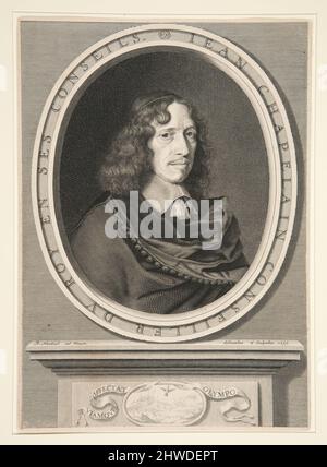 Jean Chapelain. Artista: Robert Nanteuil, francese, 1623–1678 Foto Stock