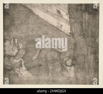 Presso gli Ambasciatori. Artista: Edgar Degas, francese, 1834–1917 Foto Stock