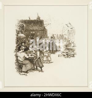 Festival all'aperto. Artista: Auguste Lepère, francese, 1849–1918 Foto Stock