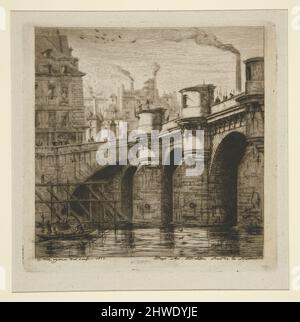 Le Pont-Neuf. Artista: Charles Meryon, francese, 1821–1868 Foto Stock