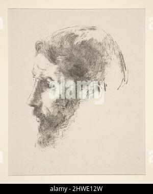 Ritratto di Pierre Bonnard. Artista: Odilon Redon, francese, 1840–1916 Foto Stock