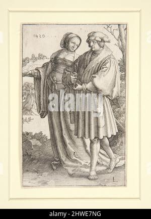 La Promenade. Artista: Lucas van Leyden, olandese, 1494–1533 Foto Stock