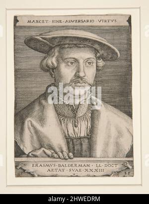 Erasmus Balderman. Artista: Barthel Beham, tedesco, 1502–1540 Foto Stock