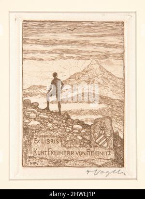 Bookplates. Artista: Heinrich Vogeler, tedesco, 1872–1942 Foto Stock