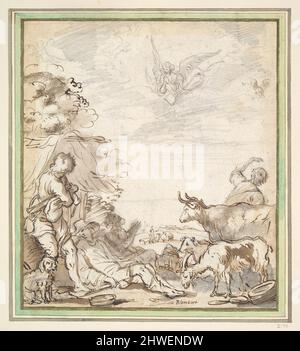 Annunciazione ai Pastori. Artista, stile di: Abraham Bloemaert, olandese, 1566–1651 Foto Stock