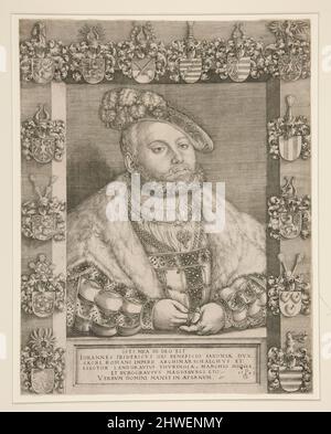 Federico il saggio, Elettore di Sassonia. Artista: Georg Pencz, tedesco, ca. 1500–1550 Foto Stock