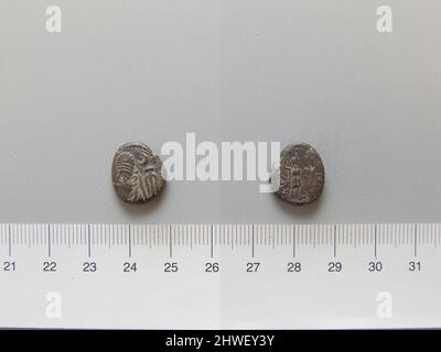 Moneta di Orodes i, re di Partia da Elymar. Regnante: Orodes i, re di Partia, governò ca. 85–80 a.C. Mint: Elymais artista: Sconosciuto Foto Stock