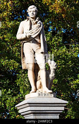 Ballarat Australia / il poeta Scozzese Robert Burns monumento. Foto Stock