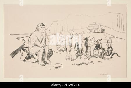 Alfas Nachkommen. Artista: Edvard Munch, norvegese, 1863–1944 Foto Stock