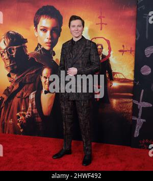 01 Marzo 2022 - New York, New York - Paul Dano. Â€œThe Batmanâ€ prima mondiale tenutasi al Josie Robertson Plaza, Lincoln Center. (Credit Image: © J. Lingo/AdMedia via ZUMA Press Wire) Foto Stock
