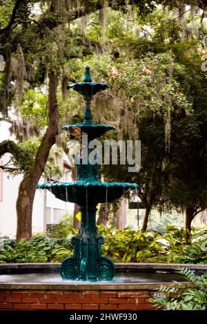 Lafayette Square a Savannah, Georgia. Foto Stock