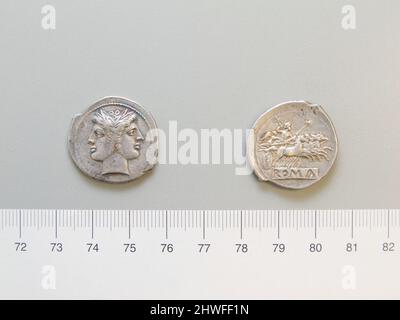 Didrachm (“Quadrigatus”) da Roma. Menta: Roma artista: Sconosciuto Foto Stock