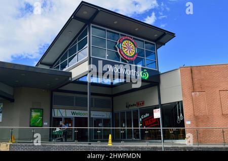 Un supermercato Woolworth a Windsor nella periferia occidentale di Sydney, Australia Foto Stock