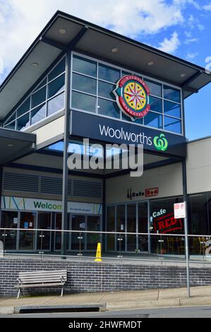 Un supermercato Woolworth a Windsor nella periferia occidentale di Sydney, Australia Foto Stock