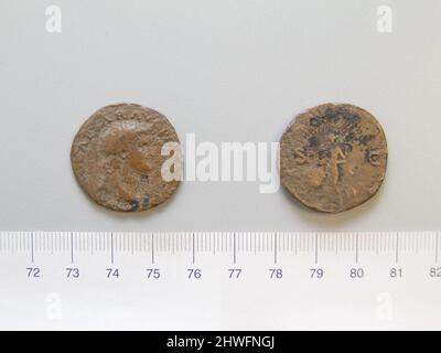 1 a partire da Nerone, imperatore di Roma da Roma. Regnante: Nerone, Imperatore di Roma, Romano, A.D. 37–68, regnò A.D. 54–68 Mint: Roma artista: Sconosciuto Foto Stock