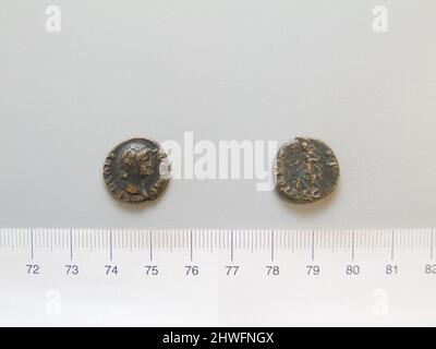 1 Semis di Nerone, imperatore di Roma da Roma. Regnante: Nerone, Imperatore di Roma, Romano, A.D. 37–68, regnò A.D. 54–68 Mint: Roma artista: Sconosciuto Foto Stock