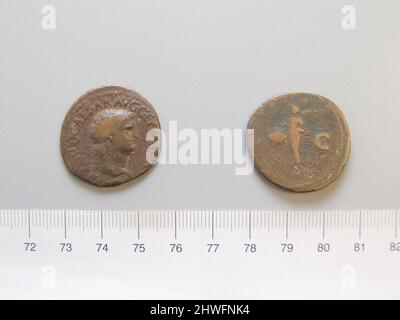 1 a partire da Nerone, imperatore di Roma da Roma. Regnante: Nerone, Imperatore di Roma, Romano, A.D. 37–68, regnò A.D. 54–68 Mint: Roma artista: Sconosciuto Foto Stock