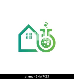 icona del logo home lab Illustrazione Vettoriale