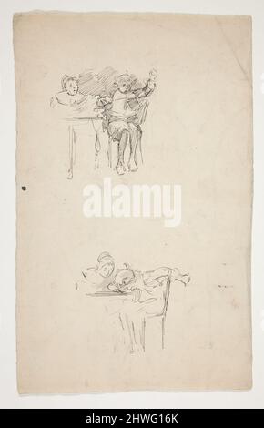 Sketch per “Phillada Flouts Me”, tratto da Old Songs i (libro pubblicato da Harper nel 1889, precedentemente pubblicato sulla rivista mensile di Harper). Artista: Edwin Austin Abbey, americano, 1852–1911, M.A. (HON.) 1897 Foto Stock